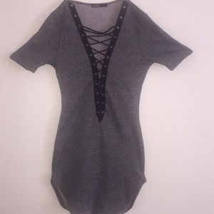 Short Sleeve Sweater Dress